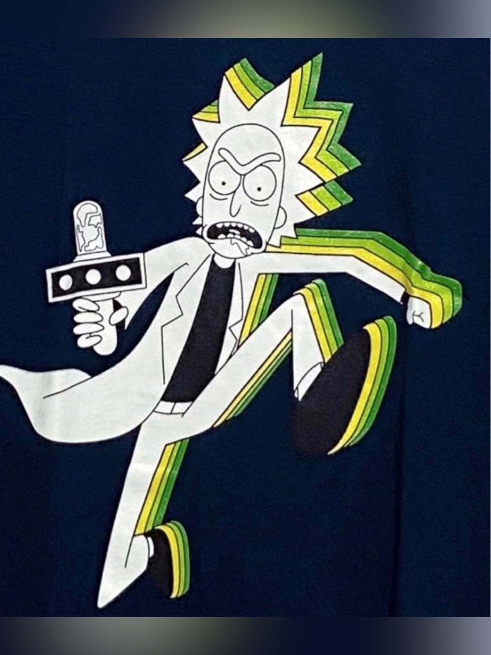 NWOT Rick & Morty Graphic Tee Navy Blue Men’s L